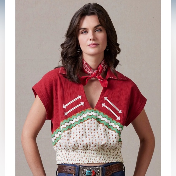 Double D Ranch Tops - Double D Ranch Party on the Plaza top - NWT